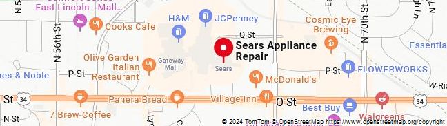 Map of Sears Appliance Repair